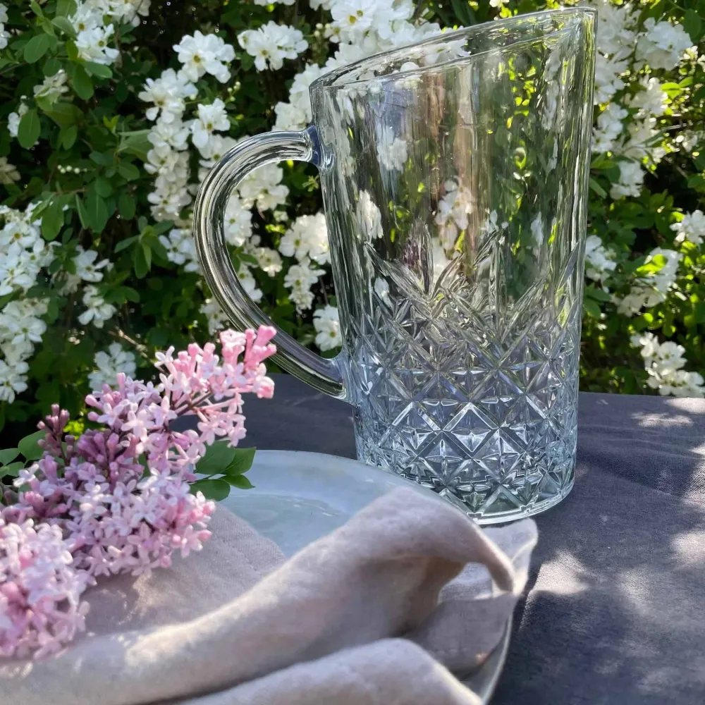 Kanne i klart glass