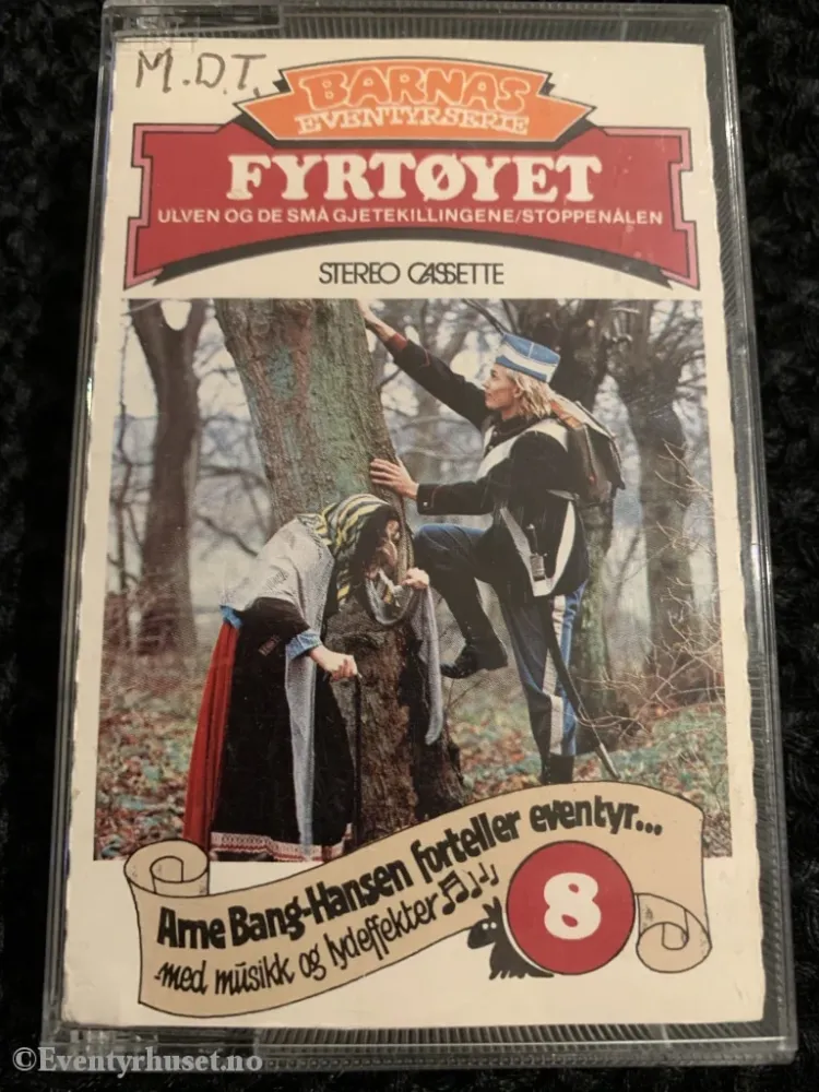 Fyrtøyet. Ulven og små gjetekillingene / stoppenålen. 1983 . Kassettbok.