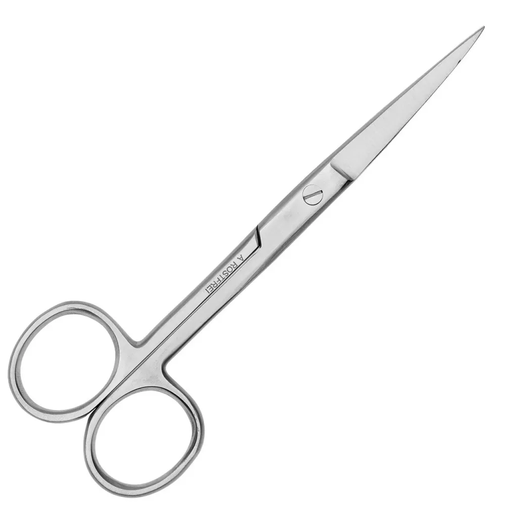 Liten saks - allsidig saks - fin utførelse - rett skjær - spiss / spiss - lengde: 14,5 cm - rustfritt stål