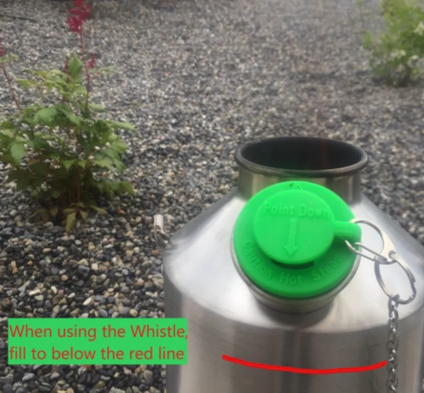 Kelly Kettle gummiprop med fløyte og kjede