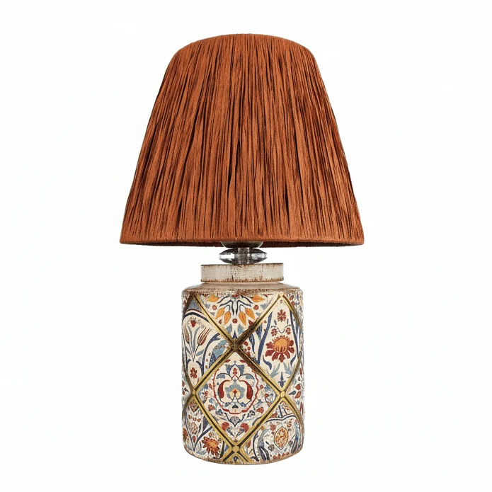 Keramisk bordlampe Terracotta