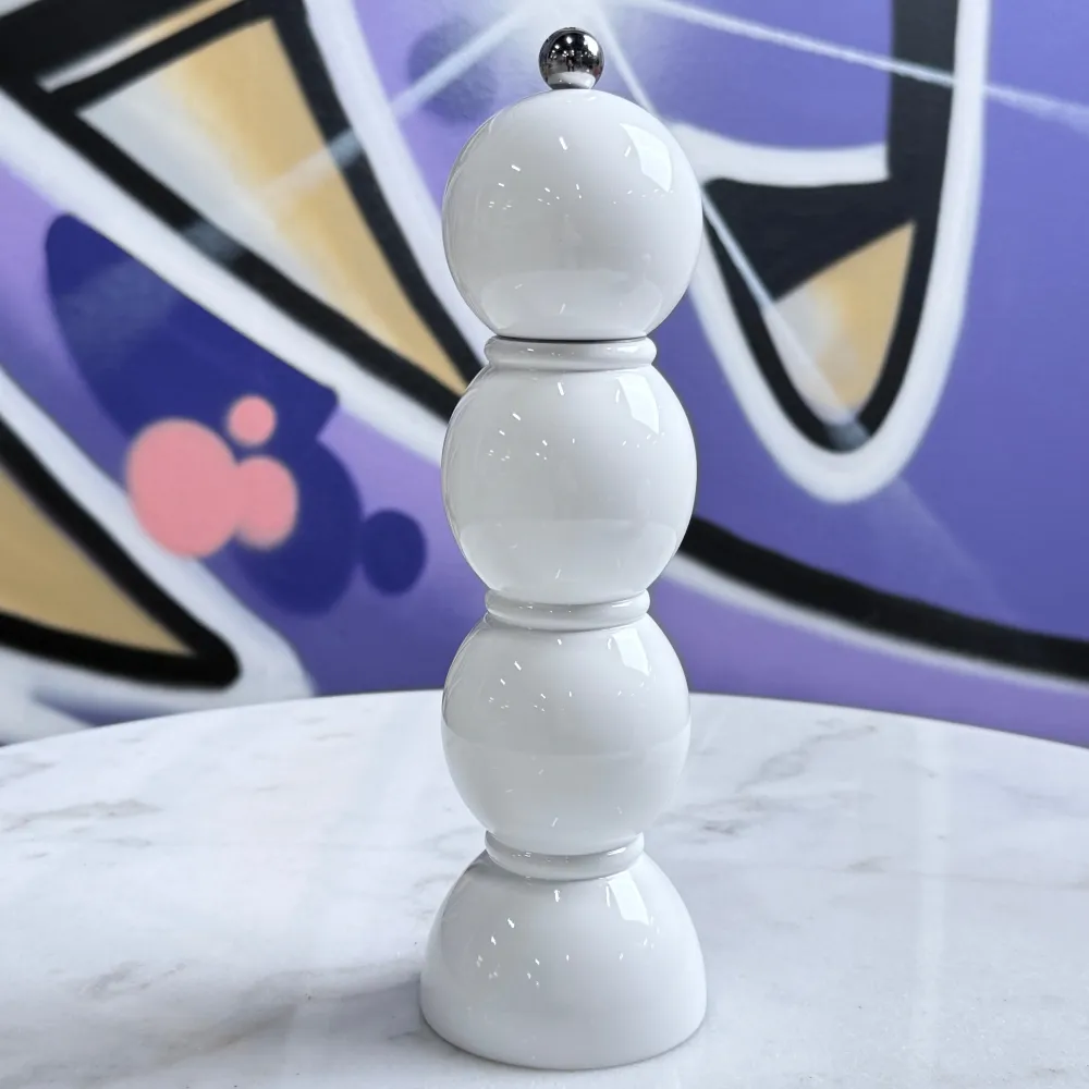 Bobbin Salt & Pepper Mill White