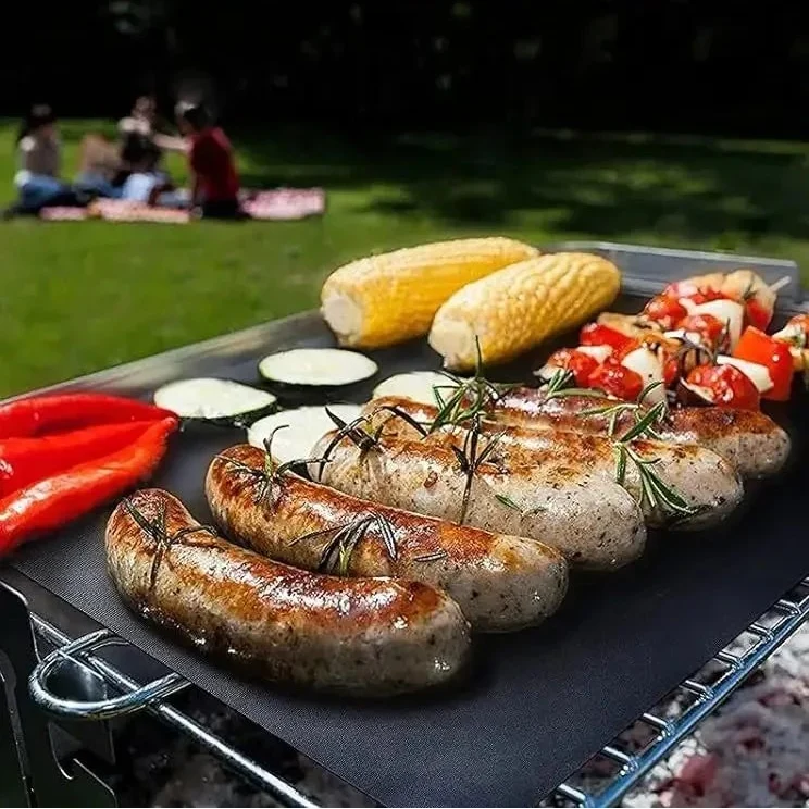 Gjenbrukbare grillmatter – 4-pakning