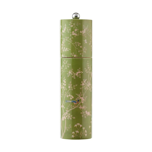 Grønn Chinoiserie salt- eller pepperkvern