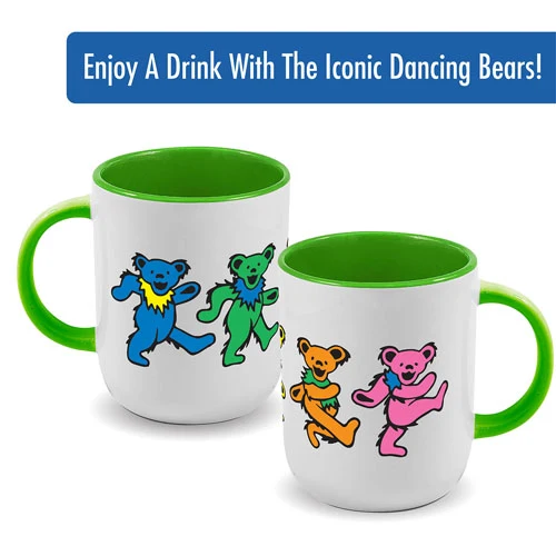 Grateful Dead Dancing Bears Cappuccino Mug ICUP