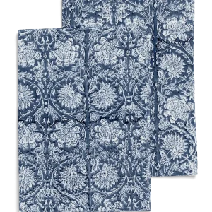 Kjøkkenhåndklær med Paradise-print – Marineblå (2-pk)