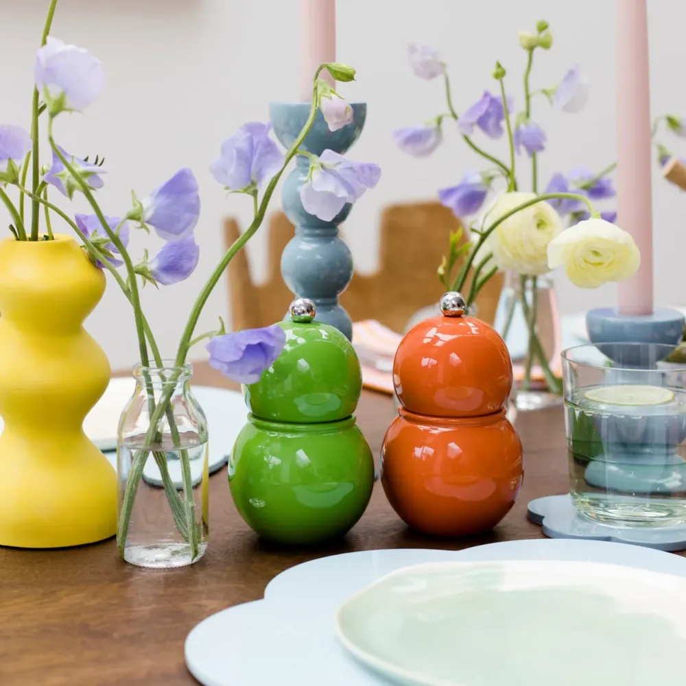 Orange Cubbie Salt & Pepper Mill