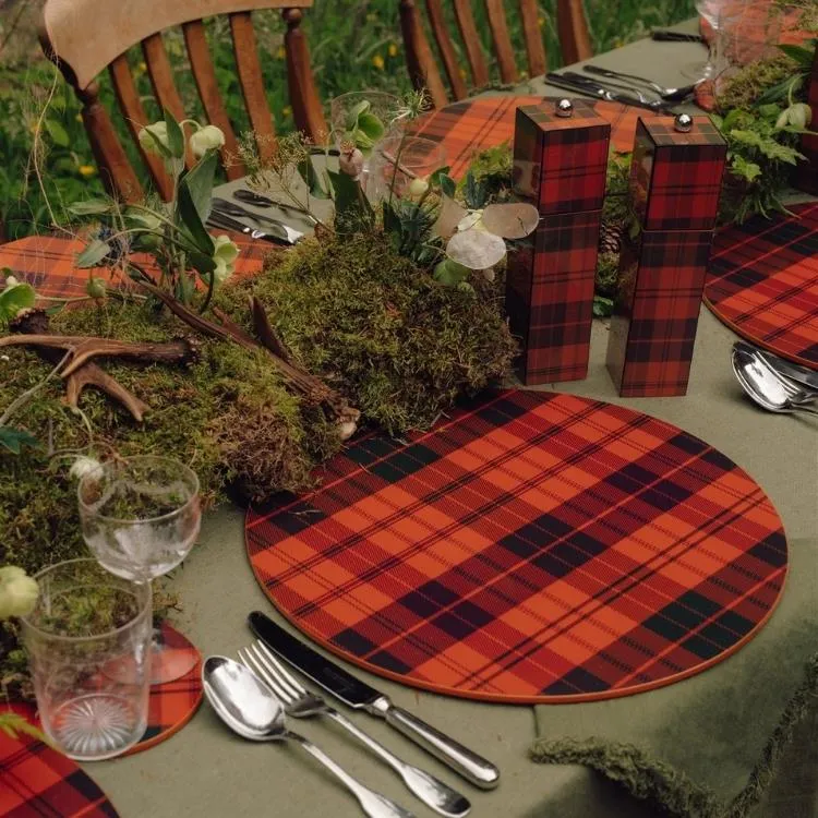 Ross Tartan Square Pillar Salt eller Pepper Mill