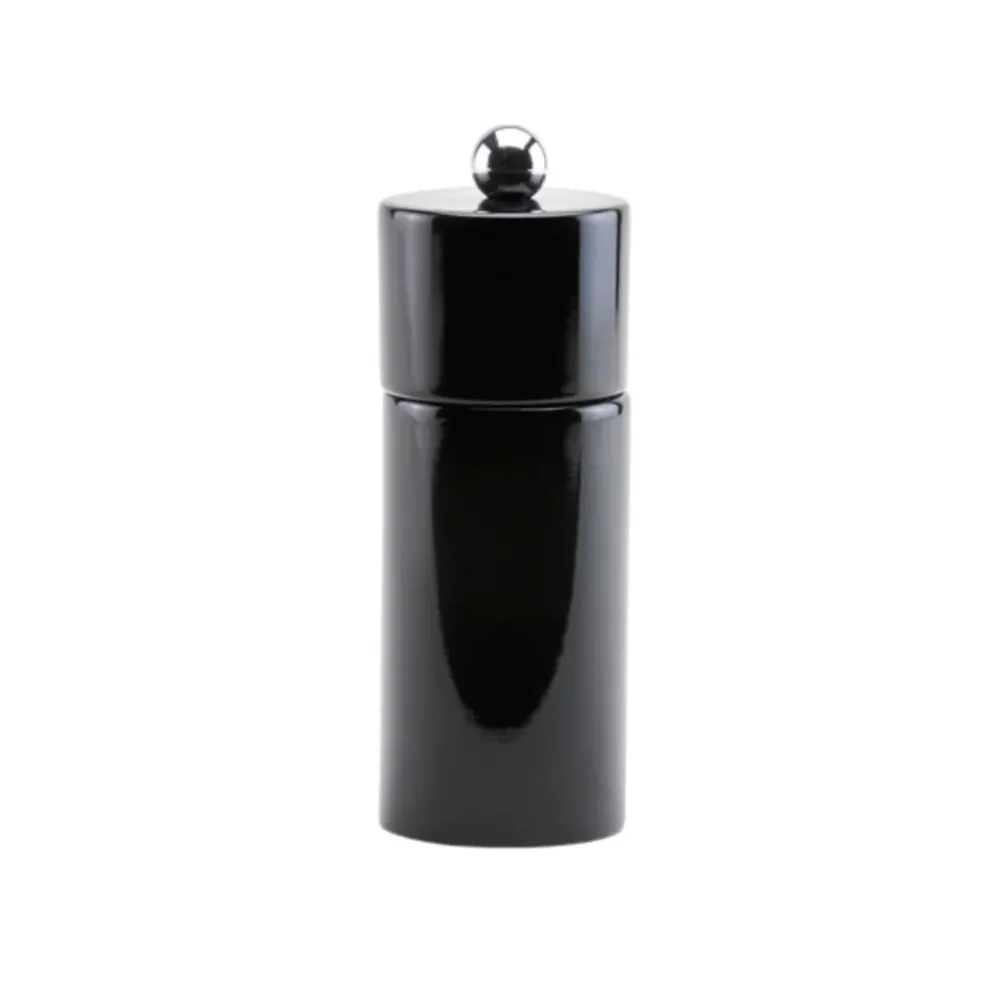 Sort minisøyle salt- eller pepperkvern