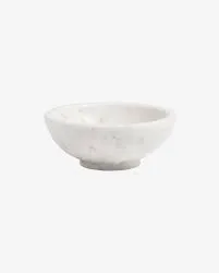 BOWL WHITE MARBLE
