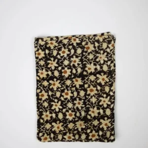 NADINE HANDDUK SVART/BLOMMOR 50X70