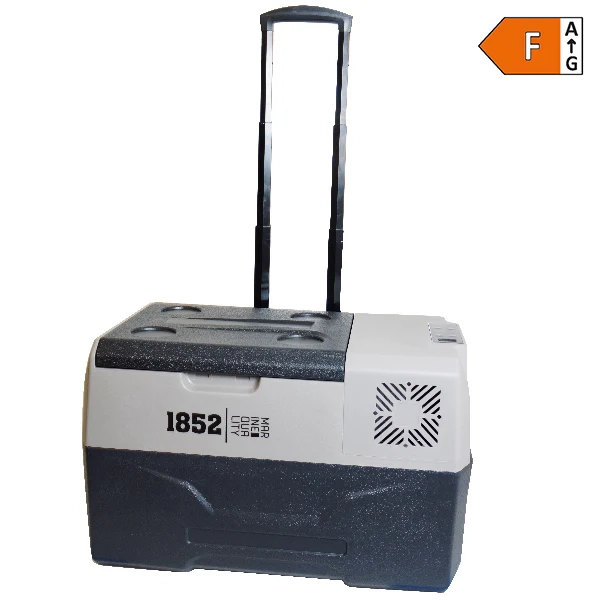 1852, Kompressor kjøleboks, 30L, -20°C, 12/24 Vdc - 110/240 Volt, med LCD-skjerm, USB-uttak
