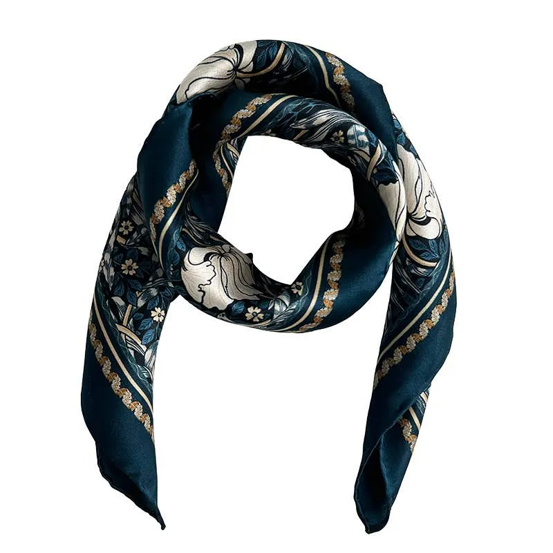 Silkeskjerf - Morris Pimpernell Blue