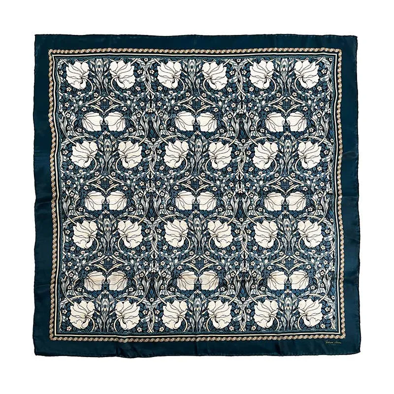 Silkeskjerf - Morris Pimpernell Blue