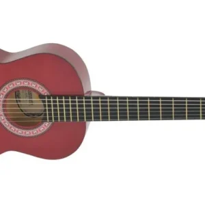 DiMavery AC-303 klassisk spansk gitar 1/2 (rød)