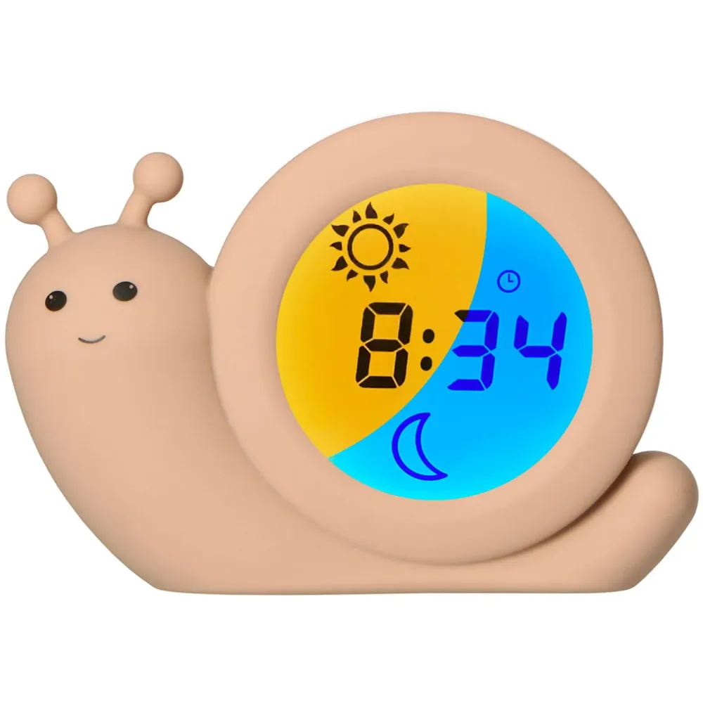 Alecto Beige Sleep Trainer Night Light Og Alarm Clock