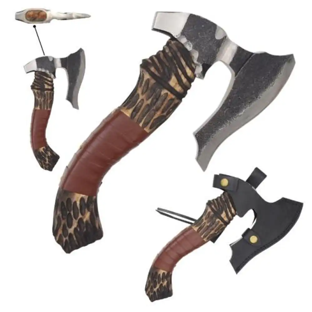 Medieval Warrior - Stagforge Vikingøks med Askeskaft