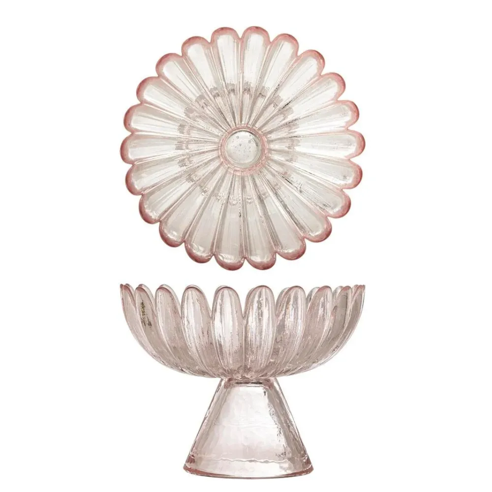 Bloomingville - Nalu Opsats, Rosa, Glas 82068719 - Rose