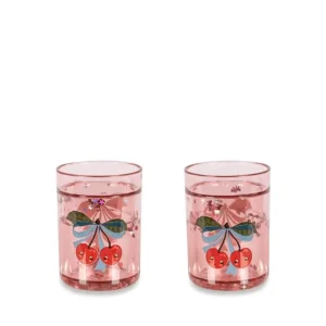 Konges Sløjd - 2 Pack Glitter Cups Ks103024 - Cherry Bow