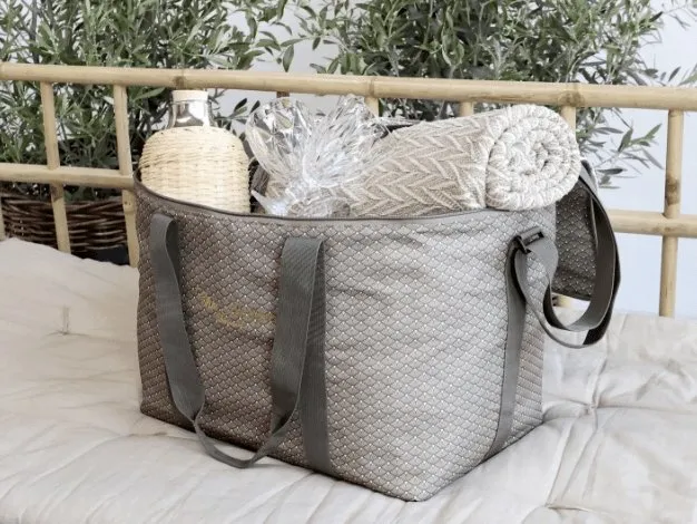 Kjølebag m. hank og skulderstropp - Mocca