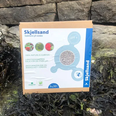 Skjellsand naturlig kalk, 3kg