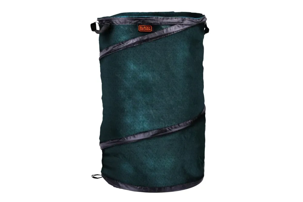 BLACK+DECKER Avfallsbag 120L – Sammenleggbar hageavfallspose