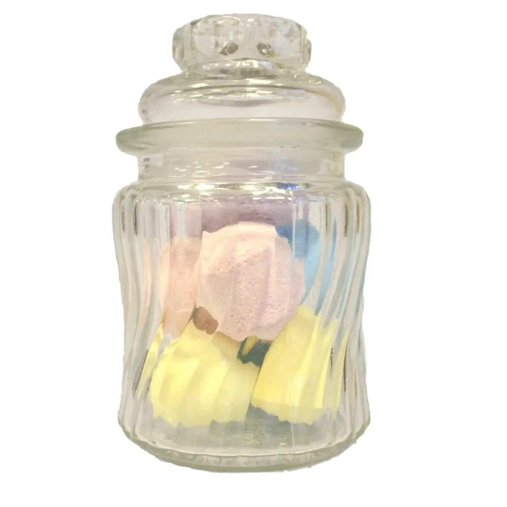 Godteriglass, spiralribber