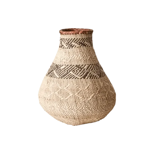 Håndlaget flettet vase