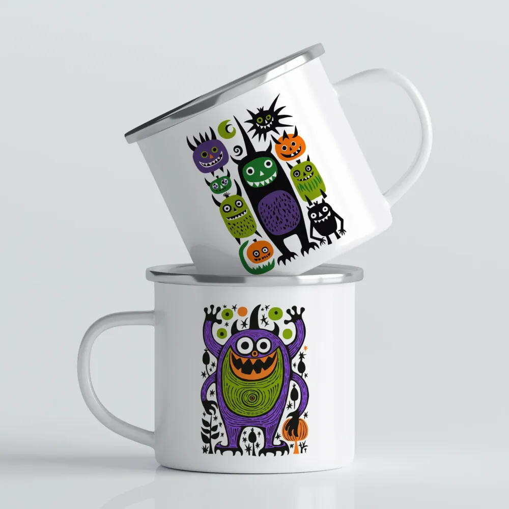 Halloween emaljekrus No13 – Monstermoro