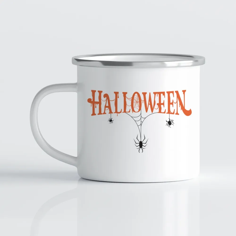 Halloween emaljekrus No6 – Tractor & Pumpkins