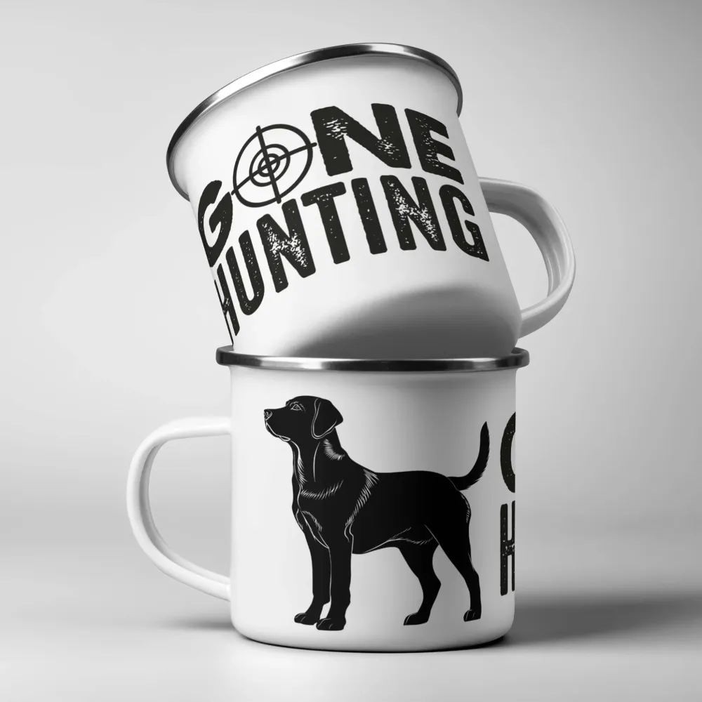 JAKTKRUS No15 - EMALJEKRUS MED LABRADOR RETRIEVER