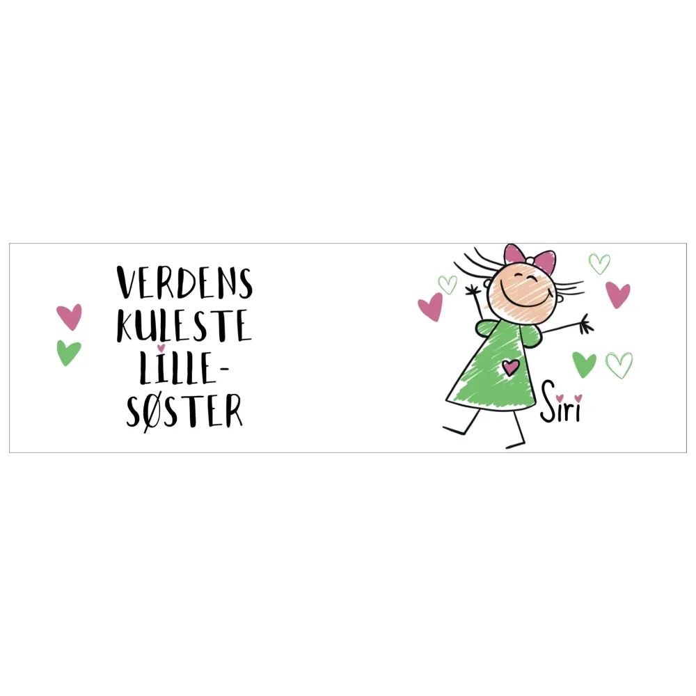 "VERDENS KULESTE LILLESØSTER" - KRUS I EMALJE
