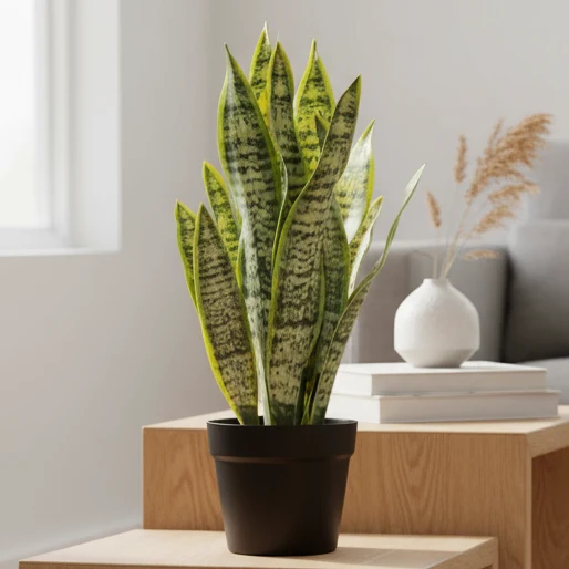 Dekorplante svigermors tunge sort potteplante