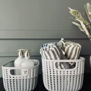 Oppbevaringskurv Hally Large – Grey