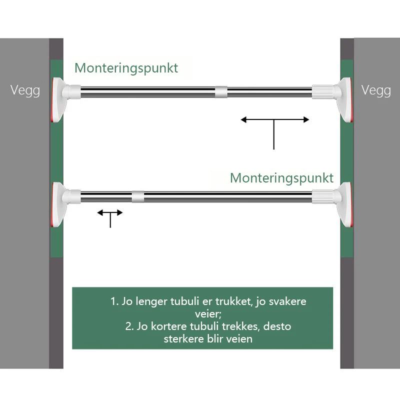 Teleskopstang klær