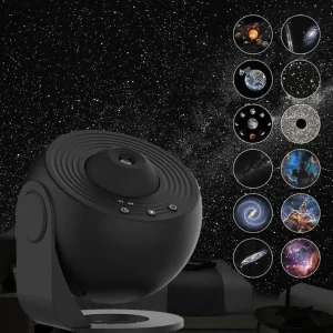 Stjerneprojektor med 13 lyseffekter - Mini Galaxy barn