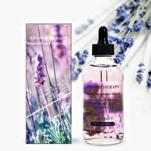 GREENLINE 100% VEGANSK Naturlig Lavendel Blomst - Planteolje, 60ml til Ansikt og Kropps SPA