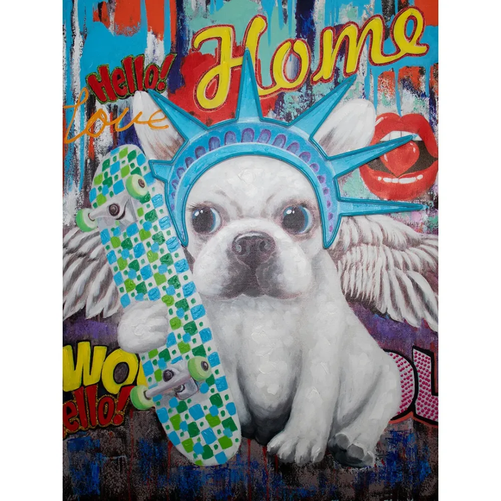 'Liberty Dog' Wall Artwork LED Neon - SMALL