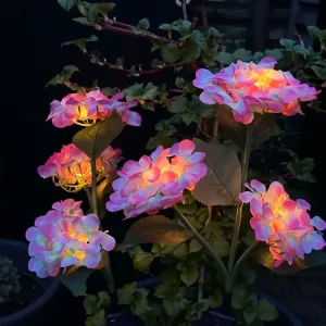 Hortensia med solceller – Lys rosa