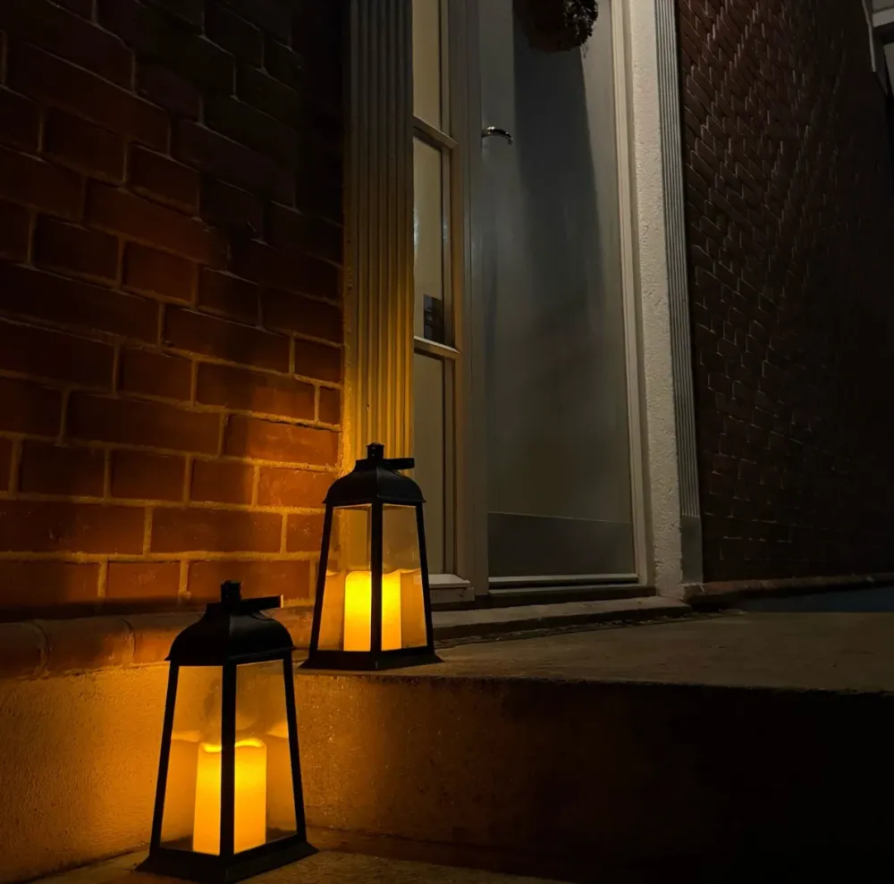 Lanterne med LED-lys