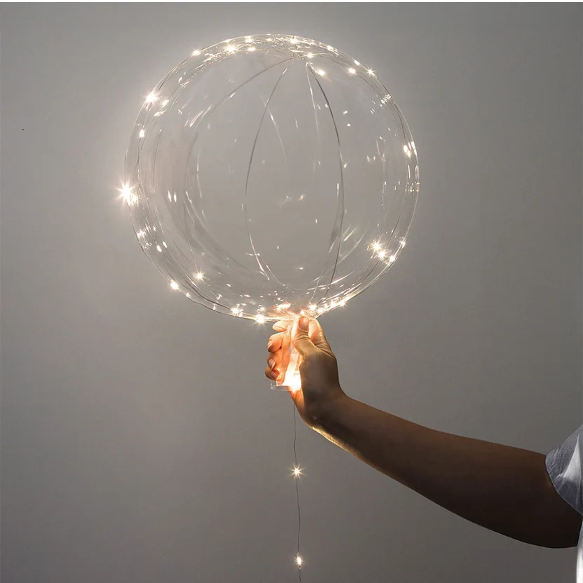 LED-ballonger - 10 pk (varmt hvitt lys)