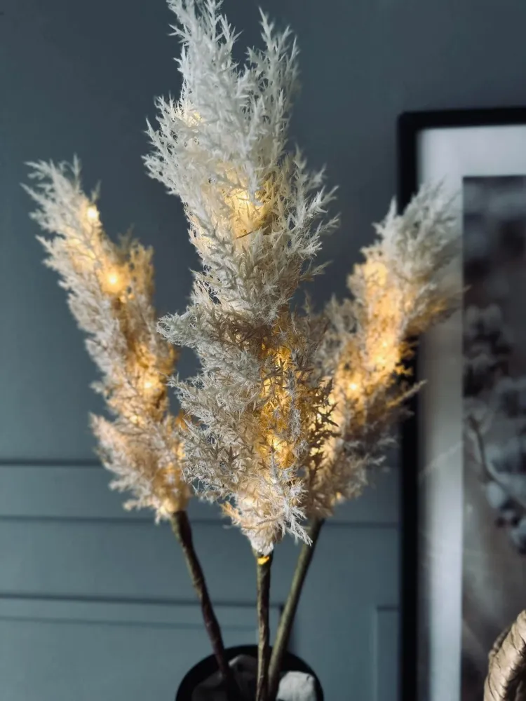 Pampas med LED-lys og timerfunksjon