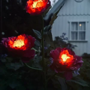 Blomst med solceller – Rosa