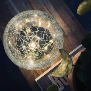 Glasskule med solceller