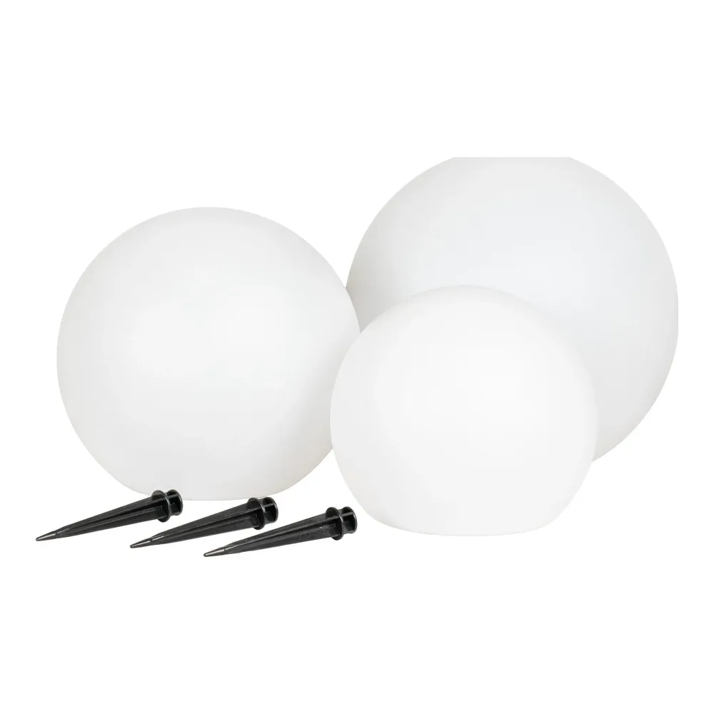 LED-lamper med solceller – 3 stk