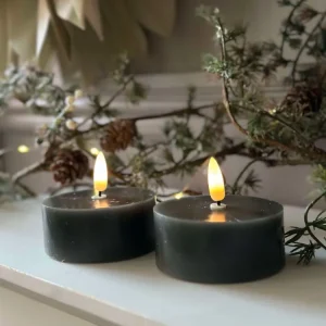 LED telys JUMBO - Grønn