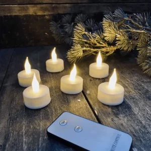 LED telys 6 stk. - Inkl. fjernkontroll