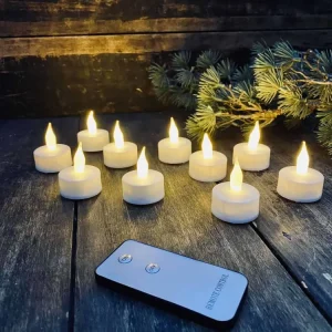 LED telys 10 stk. – inkl. fjernkontroll