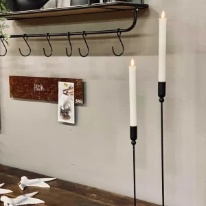 LED-kronelys 22 cm - 2 stk