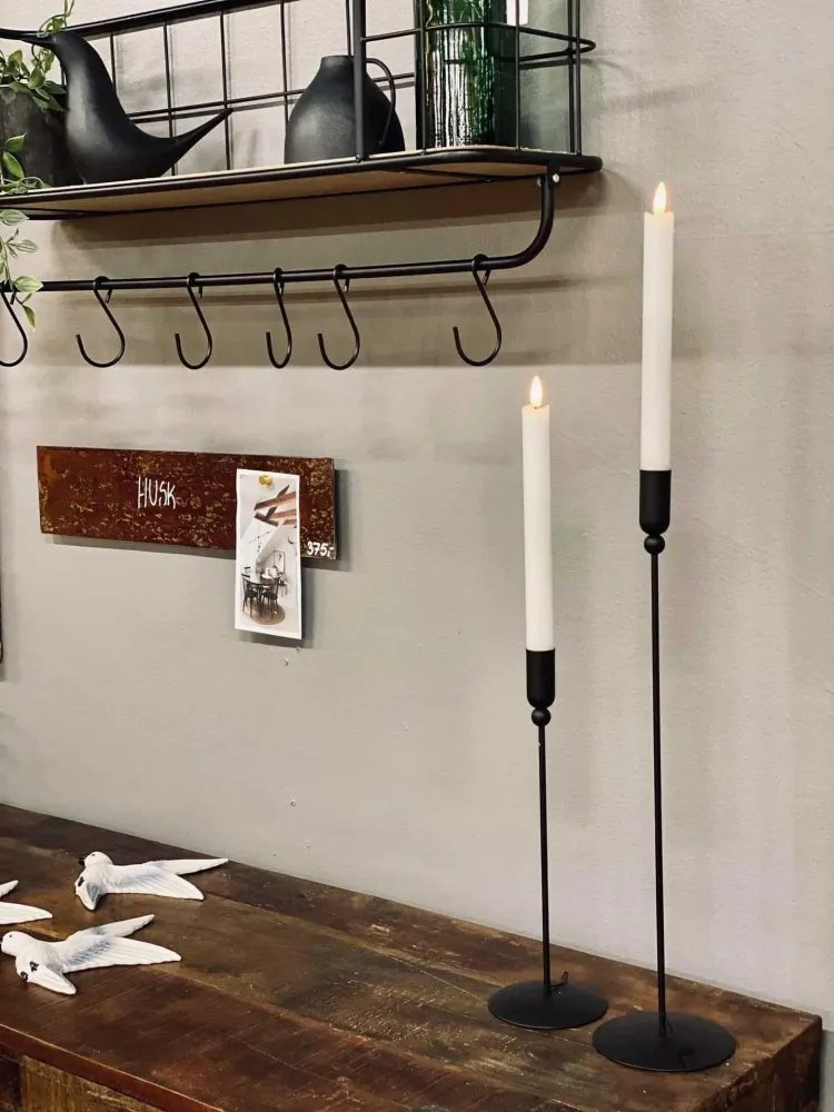 LED-kronelys 22 cm - 2 stk